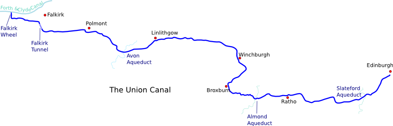 Map of Union Canal